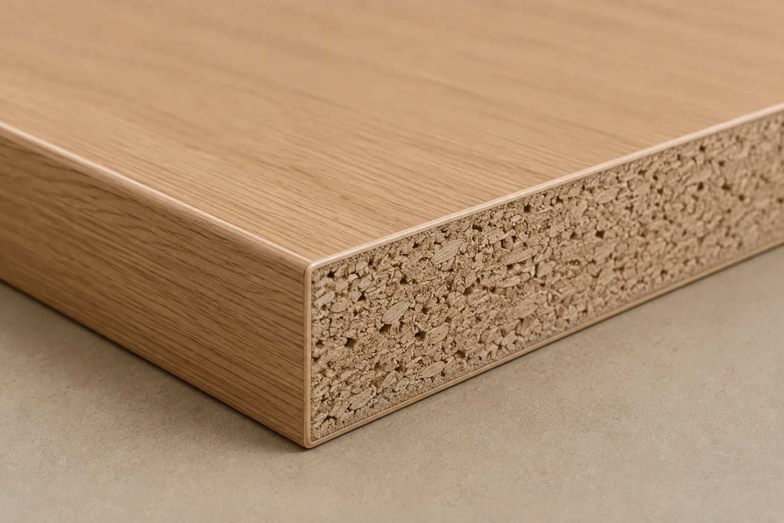 Structura PAL Melaminat — muchie și miez